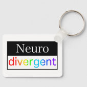 neurodivergent | Bewustzijn van neurodiversiteit Sleutelhanger (Voorkant)