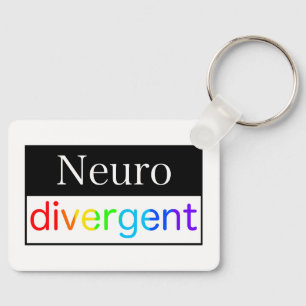 neurodivergent   Bewustzijn van neurodiversiteit Sleutelhanger