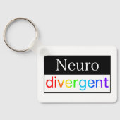 neurodivergent | Bewustzijn van neurodiversiteit Sleutelhanger (Achterkant)
