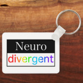 neurodivergent | Bewustzijn van neurodiversiteit Sleutelhanger (Voorkant)