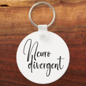 neurodivergent | Bewustzijn van neurodiversiteit Sleutelhanger (Achterkant)