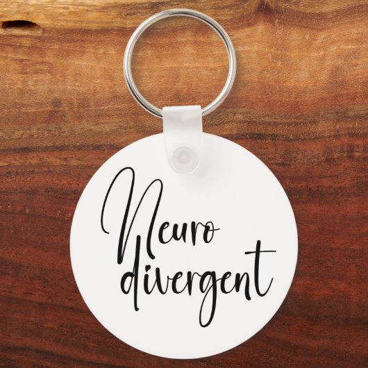 neurodivergent | Bewustzijn van neurodiversiteit Sleutelhanger (Achterkant)