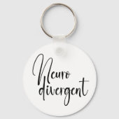 neurodivergent | Bewustzijn van neurodiversiteit Sleutelhanger (Achterkant)