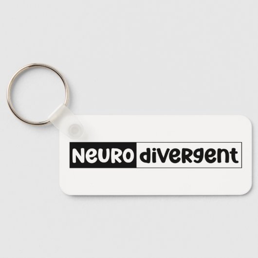 neurodivergent | Bewustzijn van neurodiversiteit Sleutelhanger (Achterkant)