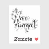 neurodivergent | Bewustzijn van neurodiversiteit Sticker (Vel)