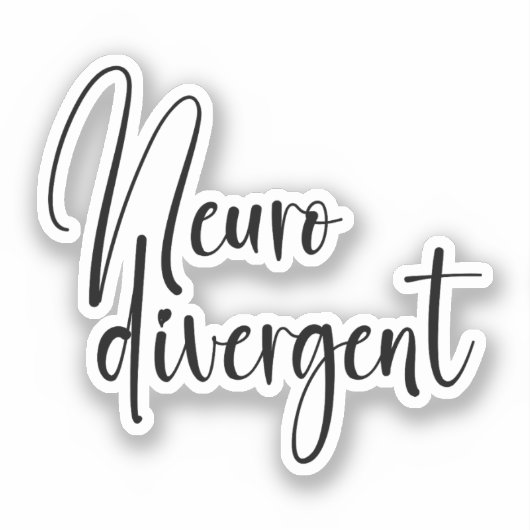 neurodivergent | Bewustzijn van neurodiversiteit Sticker (Voorkant)