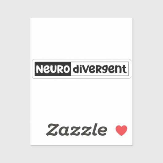 neurodivergent | Bewustzijn van neurodiversiteit Sticker (Vel)