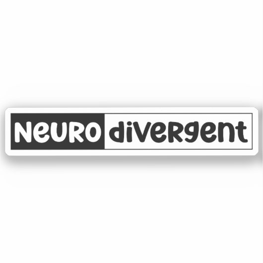 neurodivergent | Bewustzijn van neurodiversiteit Sticker (Voorkant)