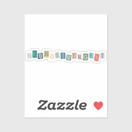 neurodivergent | Bewustzijn van neurodiversiteit Sticker (Vel)