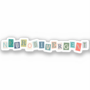 neurodivergent   Bewustzijn van neurodiversiteit Sticker