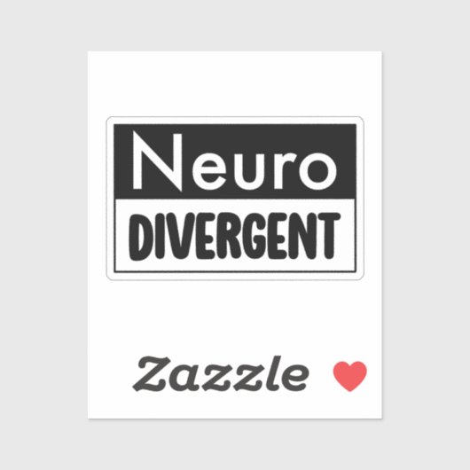 neurodivergent | Bewustzijn van neurodiversiteit Sticker (Vel)
