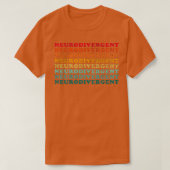  neurodivergent Embrace Neurodiversity Auti T-shirt (Design voorkant)