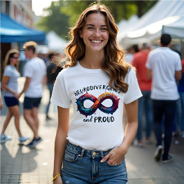 Neurodivergent en trots Autisme Bewustzijn T-shirt