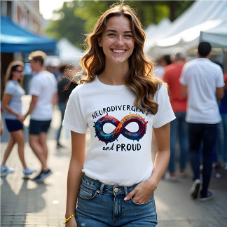 Neurodivergent en trots Autisme Bewustzijn T-shirt