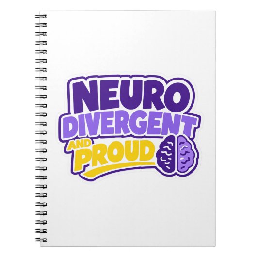 Neurodivergent en Trots Brein Notitieboek (Voorkant)