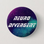Neurodivergent Galaxy Identity Ronde Button 5,7 Cm (Voorkant)