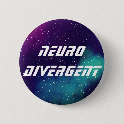 Neurodivergent Galaxy Identity Ronde Button 5,7 Cm (Voorkant)