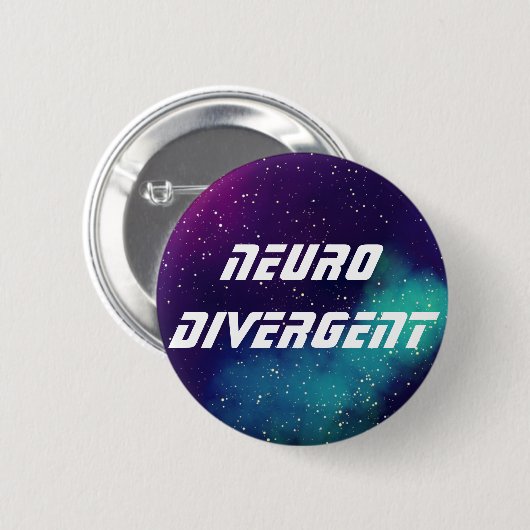 Neurodivergent Galaxy Identity Ronde Button 5,7 Cm (Voorkant /achterkant)