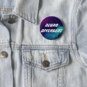 Neurodivergent Galaxy Identity Ronde Button 5,7 Cm (In situ)