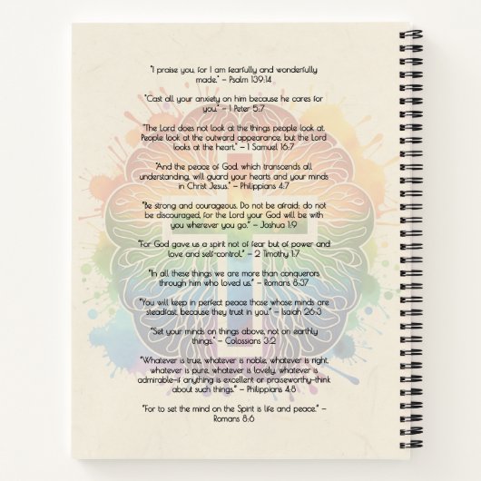 Neurodivergent Geloof - Regenboog Hersenen Notitieboek (Achterkant)