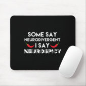 Neurodivergent Neurospicy ADHD Fun Neurodiversitei Muismat (Met muis)