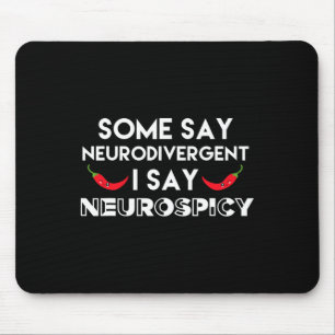 Neurodivergent Neurospicy ADHD Fun Neurodiversitei Muismat