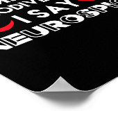 Neurodivergent Neurospicy ADHD Fun Neurodiversitei Poster (Hoek)