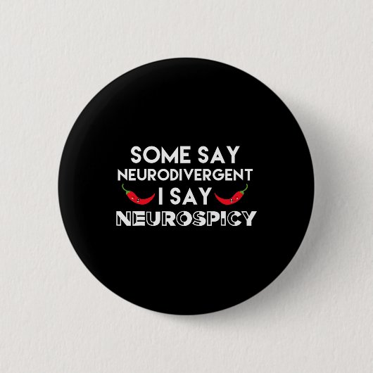 Neurodivergent Neurospicy ADHD Fun Neurodiversitei Ronde Button 5,7 Cm (Voorkant)