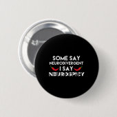 Neurodivergent Neurospicy ADHD Fun Neurodiversitei Ronde Button 5,7 Cm (Voorkant /achterkant)