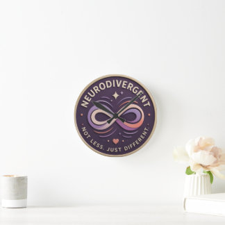 Neurodivergent. Niet minder. Gewoon anders Stateme Ronde Klok