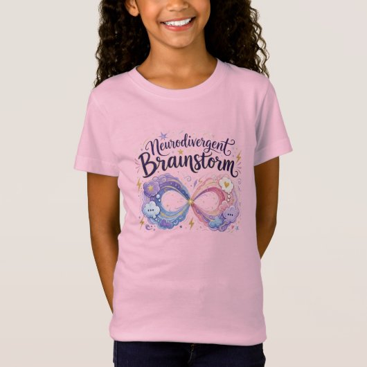 Neurodivergent Oneindigheidssymbool ADHD Autisme T T-shirt (Voorkant)