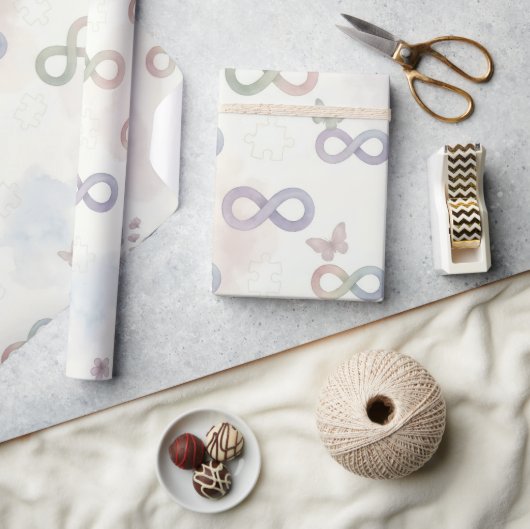 Neurodivergent Oneindigheidssymbool | Autisme ADHD Cadeaupapier (Crafts)