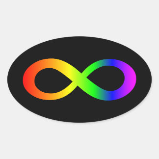 neurodivergent ovale sticker
