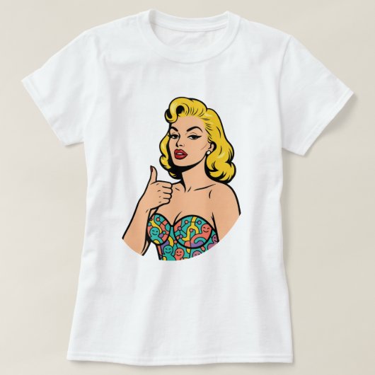 Neurodivergent Pop Art - Open Mind Marilyn Style T-shirt (Design voorkant)