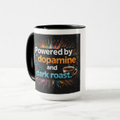 Neurodivergent Powered by Dopamine Coffee Mok (Voorkant links)