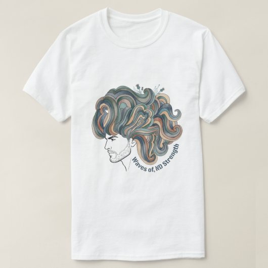 Neurodivergent Pride | Empowering Quote Art T-shirt (Design voorkant)