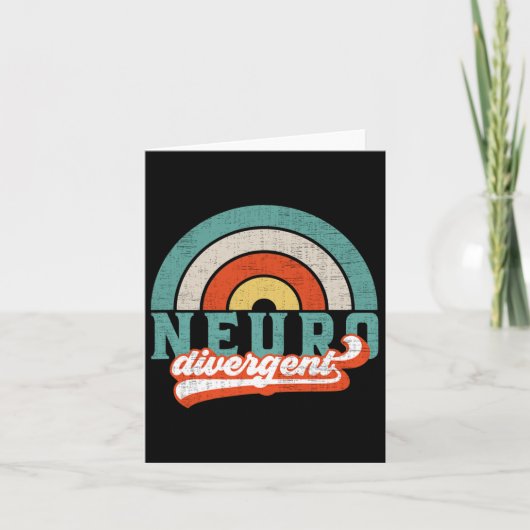 Neurodivergent Pride voor autisme Adhd en wees op Kaart (Voorkant)