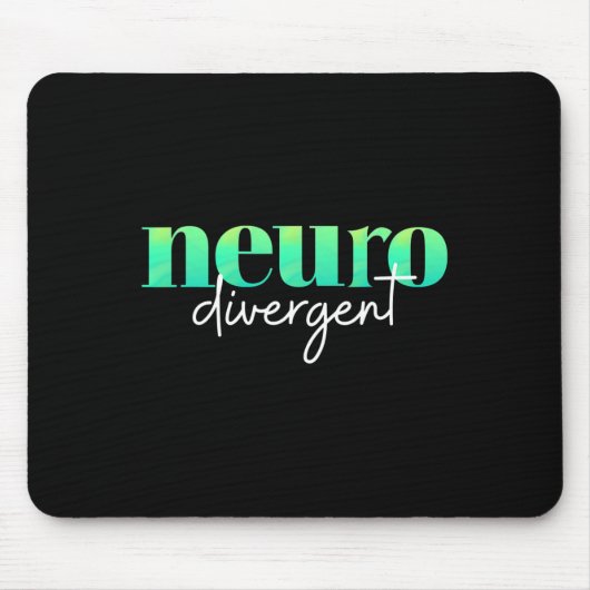 Neurodivergent Pride voor autisme Adhd en wees op Muismat (Voorkant)