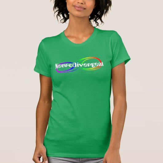 NeuroDivergent Rainbow Infinity Shirt (Voorkant)