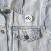 neurodivergent | Rainbow Neurodiversity Awareness Ronde Button 3,2 Cm (In situ)
