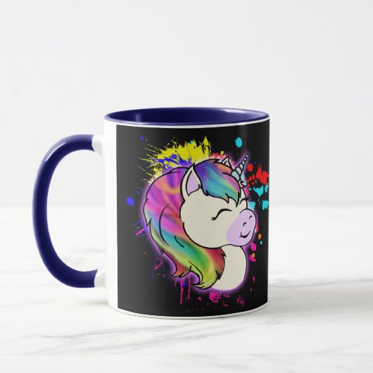 Neurodivergent Rebel Unicorn Coffee Mok (Links)
