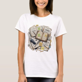Neurodivergent Retro Vintage Book Ink T-shirt