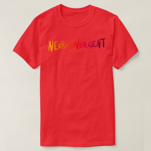 neurodivergent t-shirt (Design voorkant)