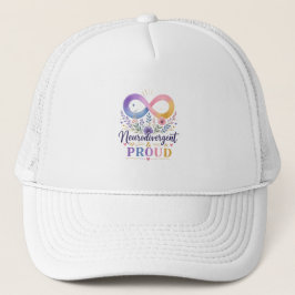 Neurodivergent & Trots Regenboog Oneindigheid Trucker Pet