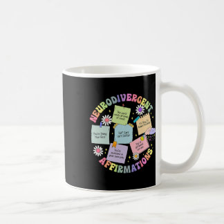 Neurodivergente affirmaties onder bewustzijn van a koffiemok