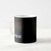 Neurodivergente neurodiversiteit Rainbow ADHD ASS Koffiemok (Voorkant links)