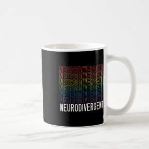 Neurodivergente neurodiversiteit Rainbow ADHD ASS Koffiemok
