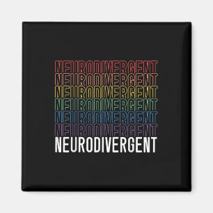 Neurodivergente neurodiversiteit Rainbow ADHD ASS Magneet