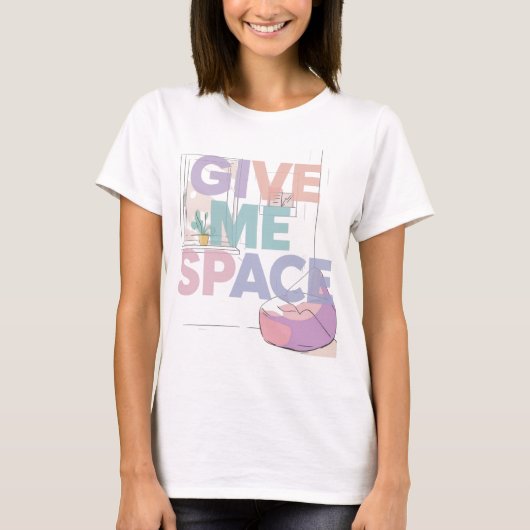 Neurodivergente sensorische overbelasting pastel c t-shirt (Voorkant)