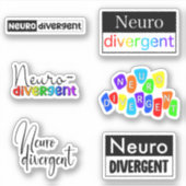 Neurodivergente Stickers Verpakking/Sticker Blad (Voorkant)